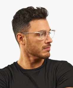 Blue Light Briller LUX READERS | Men'S Orebro Crystal White